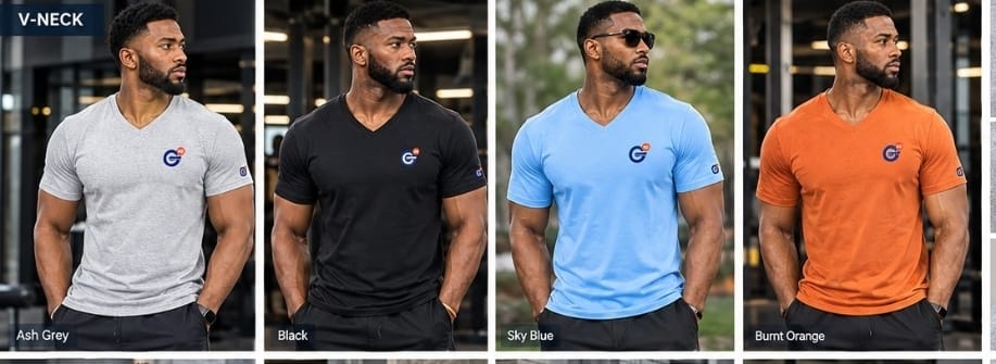 Classic Tshirts (Round Neck, V-Neck, Oversized)